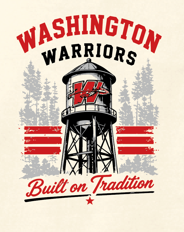 Washington (OK) PTO "Water Tower" Design Comfort Colors  L/S T-shirt