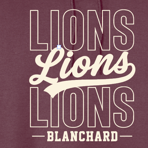 Blanchard PTO "Stack Script" Design Gildan S/S T-shirt (maroon)