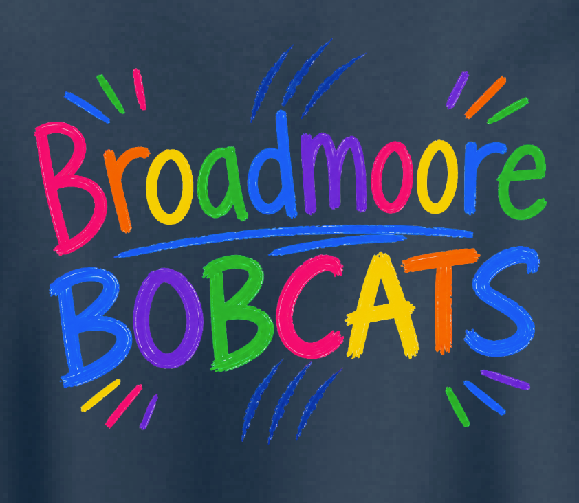 Broadmoore "Rainbow" Design S/S T-shirt (navy)