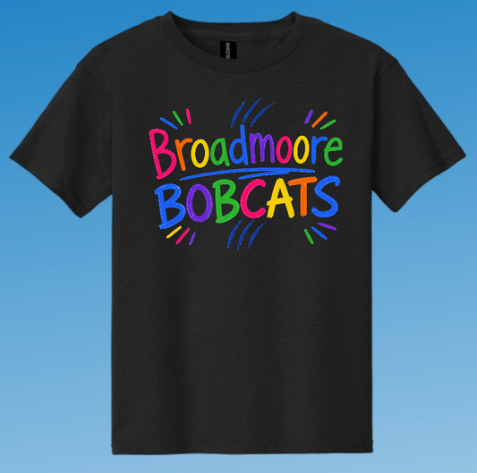 Broadmoore "Rainbow" Design S/S T-shirt (black)