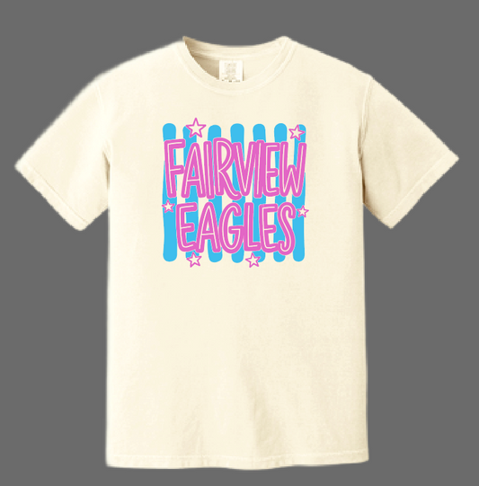 Fairview~Staff Only "Fun Stripes" Design Comfort Colors S/S T-shirt