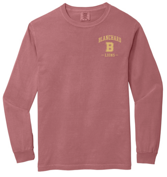 Blanchard PTO "Vintage Lion" Design Comfort Colors L/S T-shirt