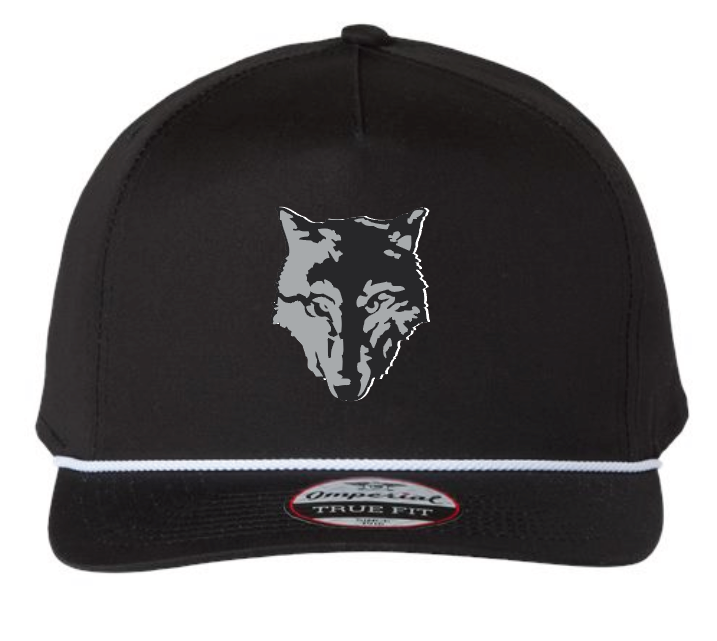 NN Girls Soccer "Hood Print" Imperial Rope Hat (black)