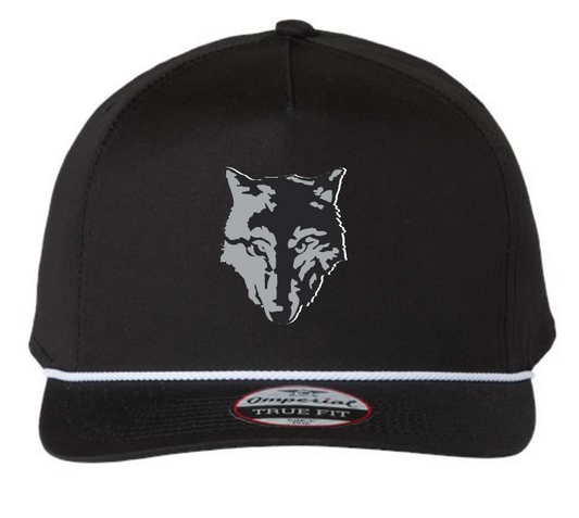 NN Girls Soccer "Hood Print" Imperial Rope Hat (black)
