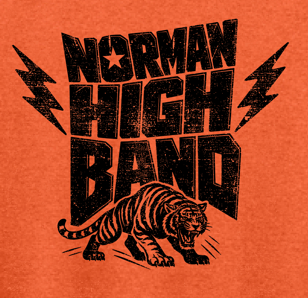 NHS Band "Punk Tiger" Design Jerzees Hooded Sweatshirt