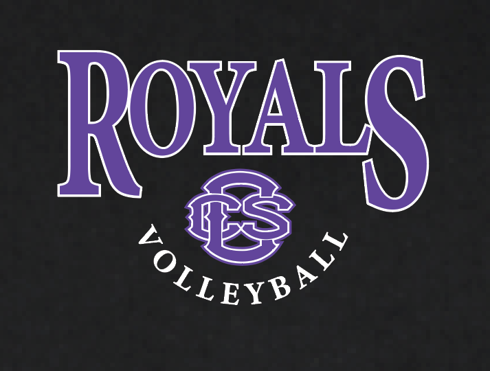 CCS Volleyball "Royals" Design Premium Crewneck Sweatshirt (black)