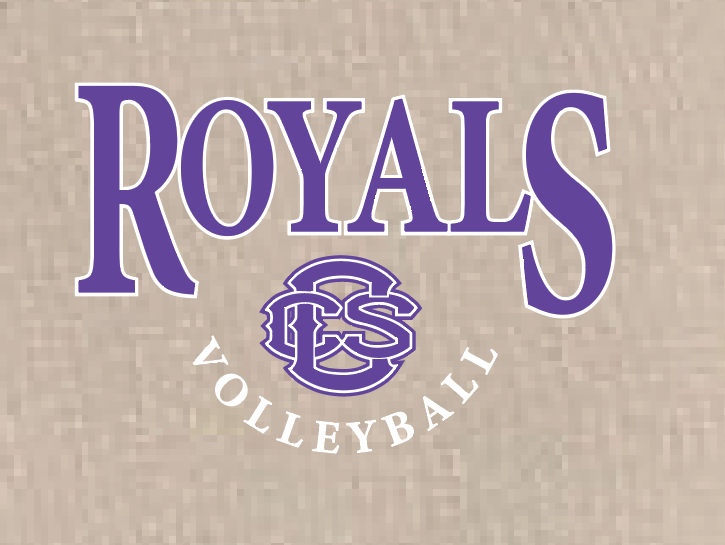 CCS Volleyball "Royals" Design Premium Crewneck Sweatshirt (relaxed grey)