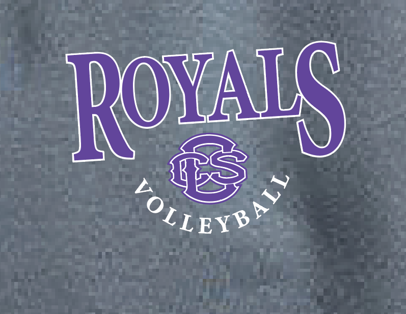 CCS Volleyball "Royals" Design Premium Crewneck Sweatshirt (space grey)