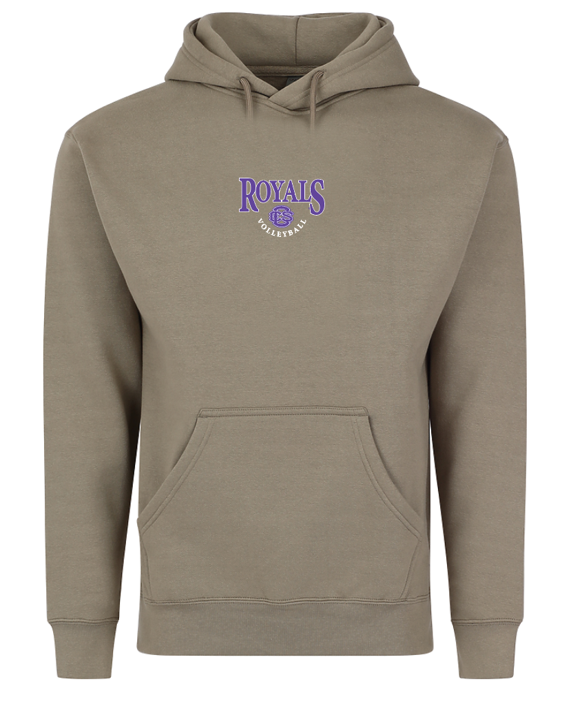 CCS Volleyball "Royals" Design Premium Hooded Sweatshirt (relaxed grey)