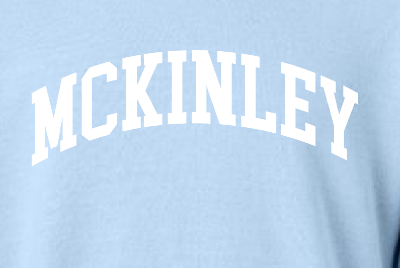 McKinley "Classic" Design Hanes Crewneck Sweatshirt (youth)(lt blue)