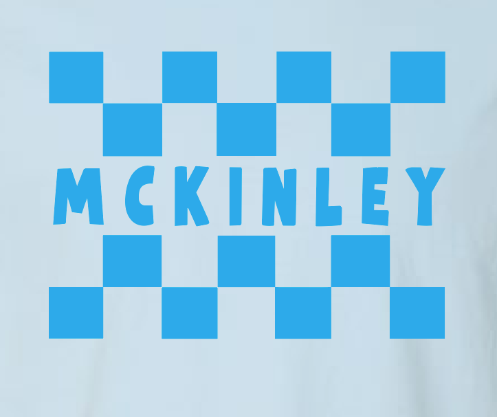 McKinley "Checks" Design Comfort Colors S/S T-shirt (chambray)