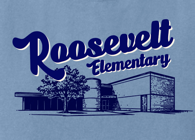 Roosevelt "Building" Comfort Colors S/S T-shirt (blue)