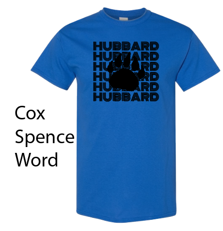 Hubbard "Cox, Spence, Word" S/S T-shirt (royal)