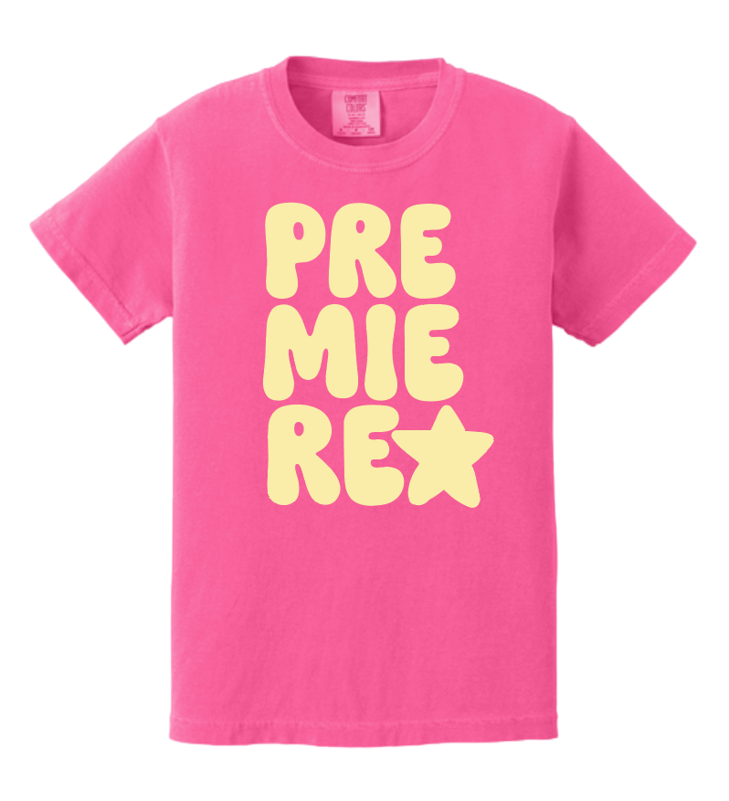 Premiere Dance~YOUTH "Basic" Design S/S Comfort Colors T-shirt (neon pink)