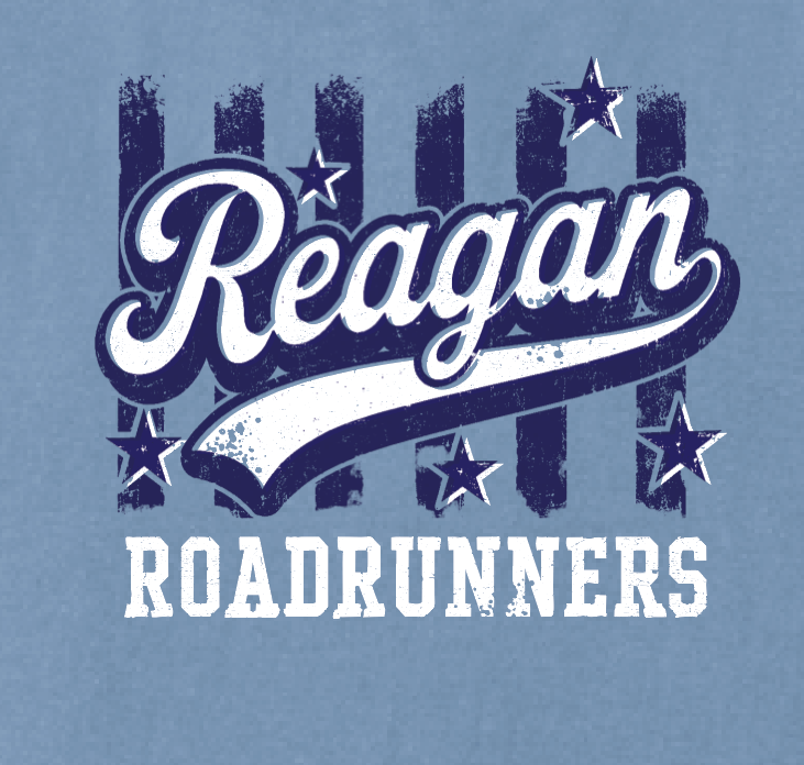 Reagan "Stripes" Design Comfort Colors S/S T-shirt (denim)