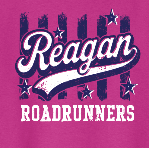 Reagan "Stripes" Design Gildan S/S T-shirt (pink)