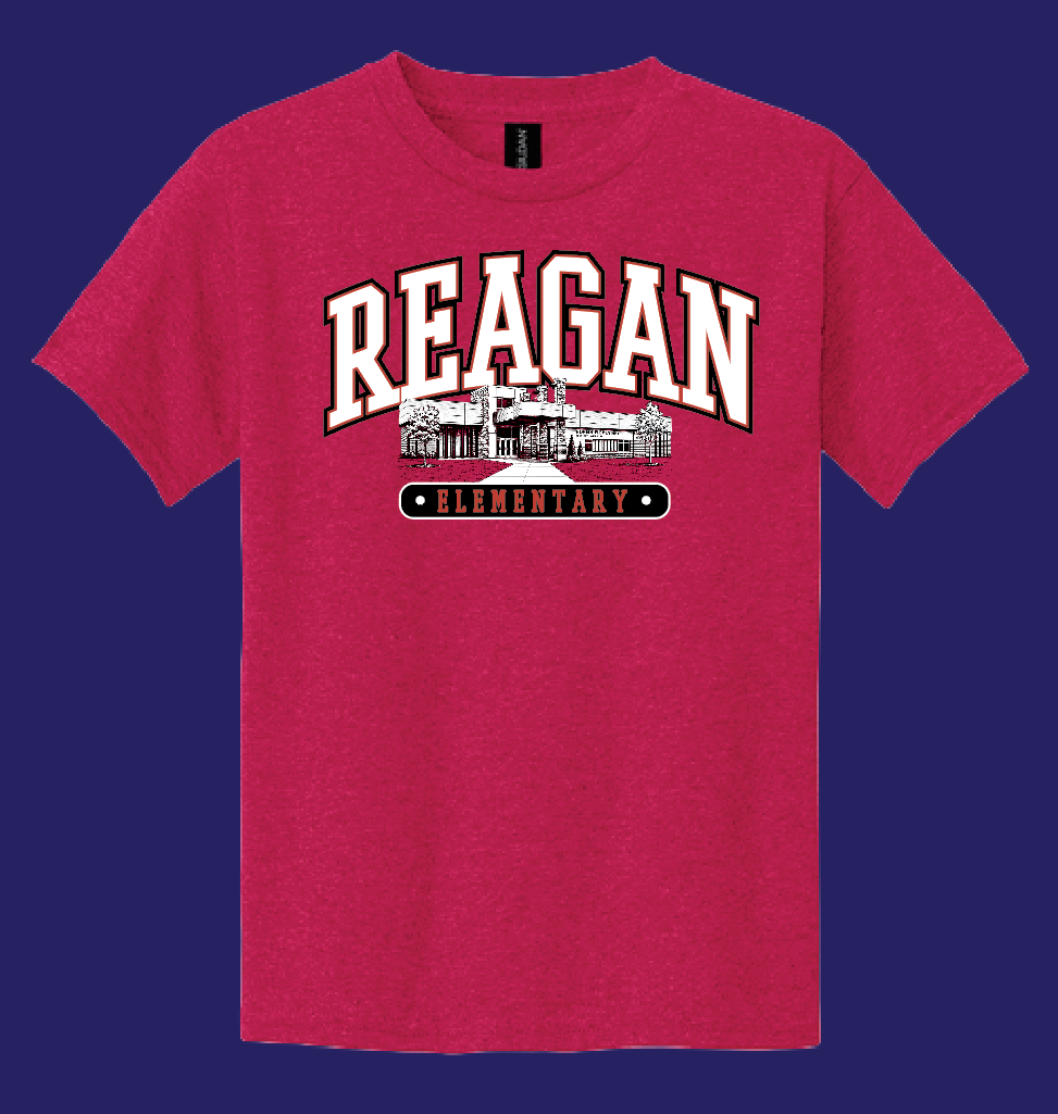 Reagan "Building" Design Gildan S/S T-shirt (cardinal)