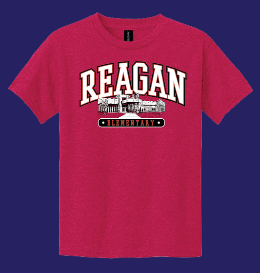 Reagan "Building" Design Gildan S/S T-shirt (cardinal)