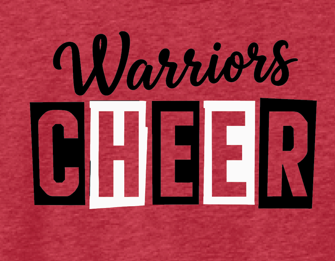 Robin Hill Cheer "Warriors Cheer" Design S/S T-shirt