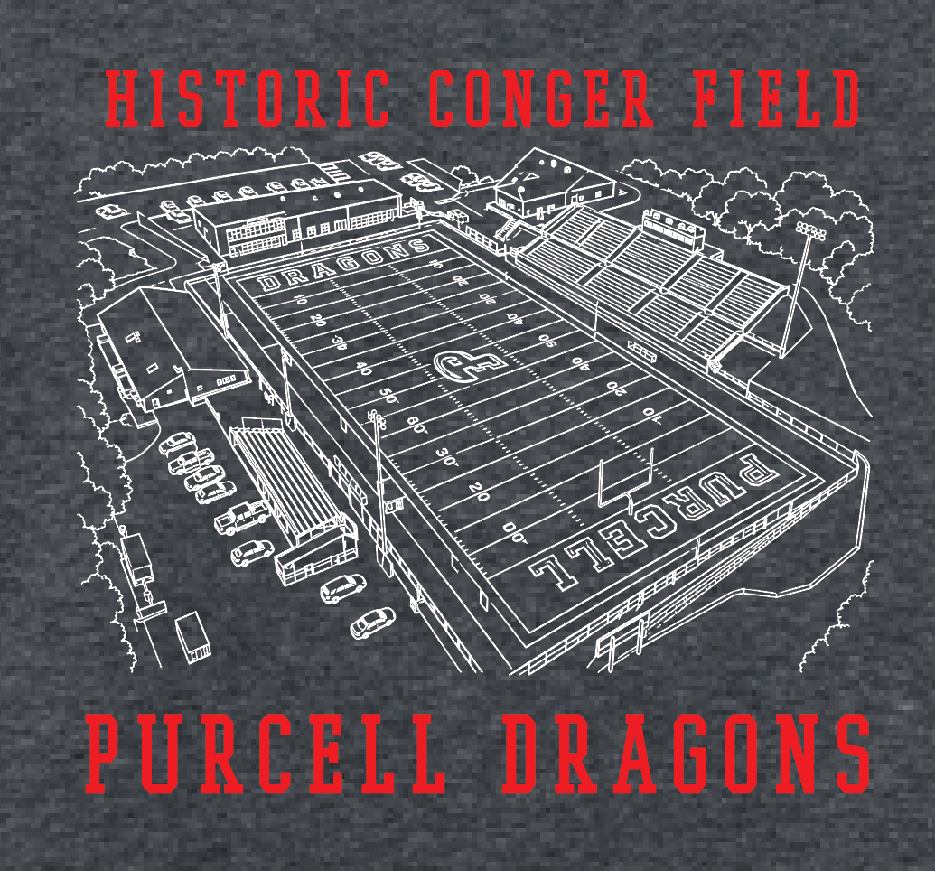 Purcell Band "Line Drawing Field" Design Dri-Fit S/S T-shirt (graphite htr)