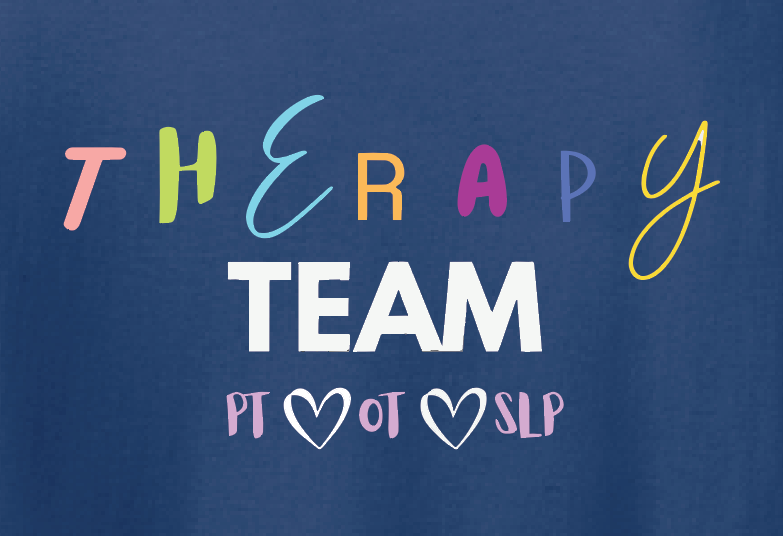 NRH Outpatient Physical Rehab "Therapy Team" Design S/S T-shirt (metro blue)