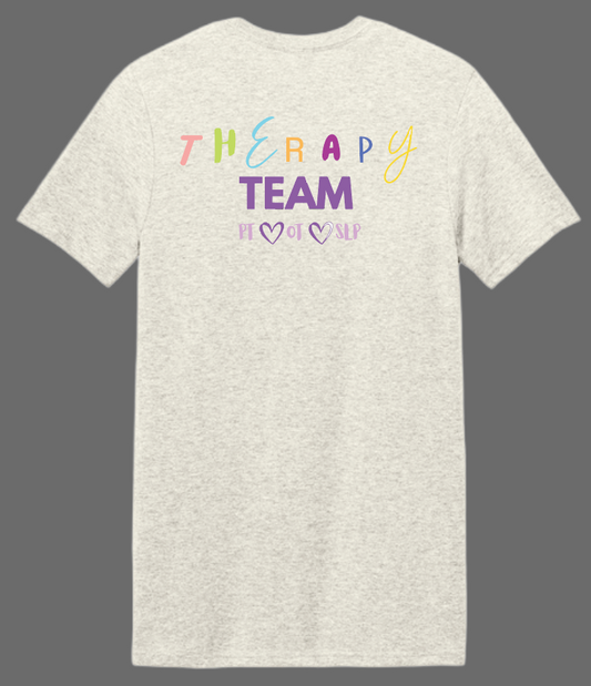 NRH Rehab "Therapy Team" Design S/S T-shirt (h. oatmeal)