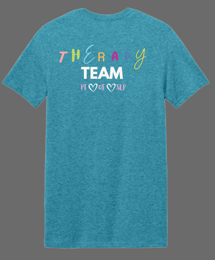 NRH Outpatient Physical Rehab "Therapy Team" Design S/S T-shirt (blue)