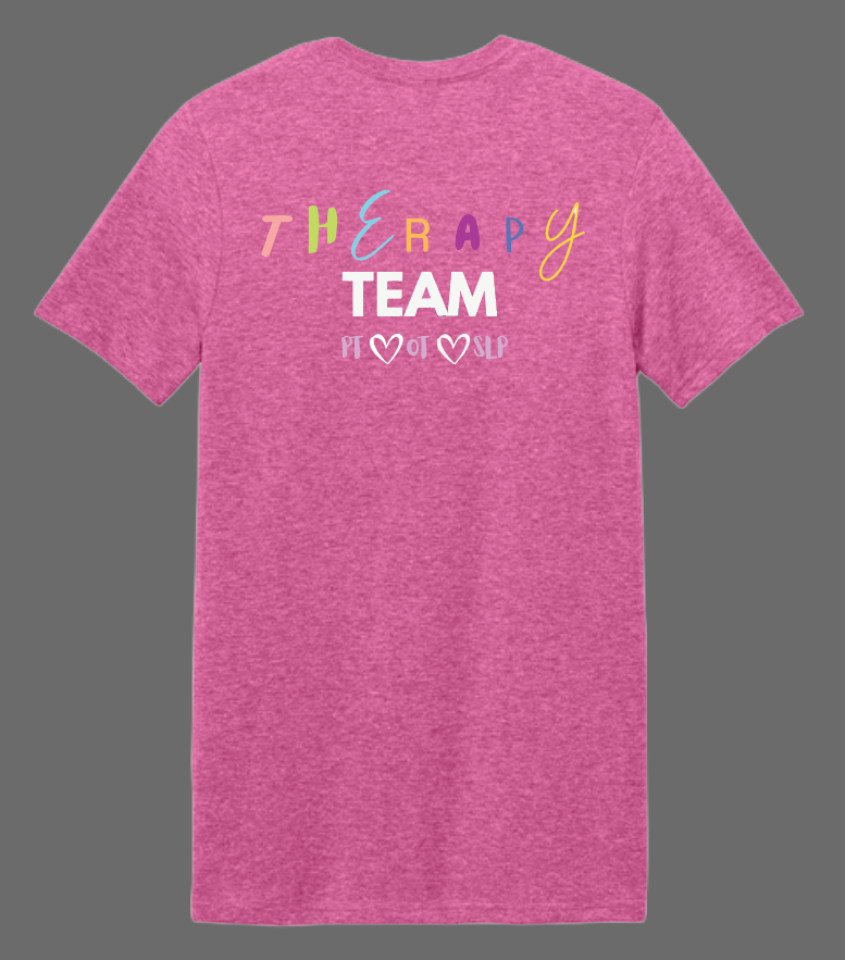 NRH Outpatient Physical Rehab "Therapy Team" Design S/S T-shirt (orchid)