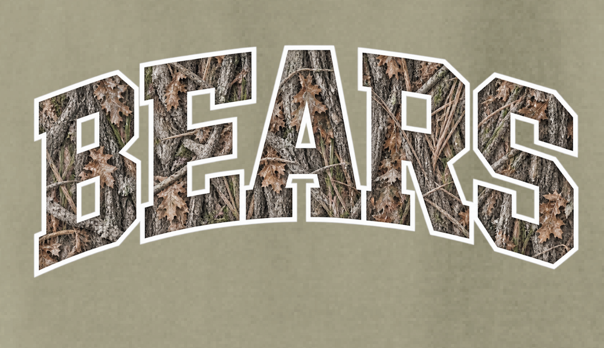 Noble Soccer "Bears Camo" Design Comfort Colors S/S T-shirt (khaki)