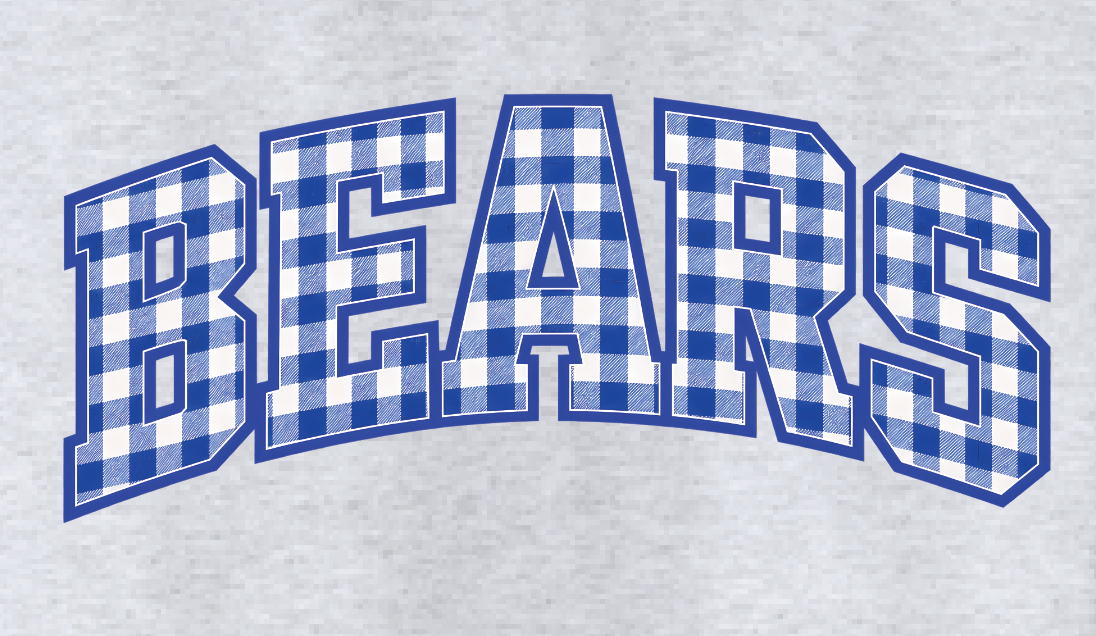 Noble Soccer "Gingham Print" Design Crewneck Sweatshirt