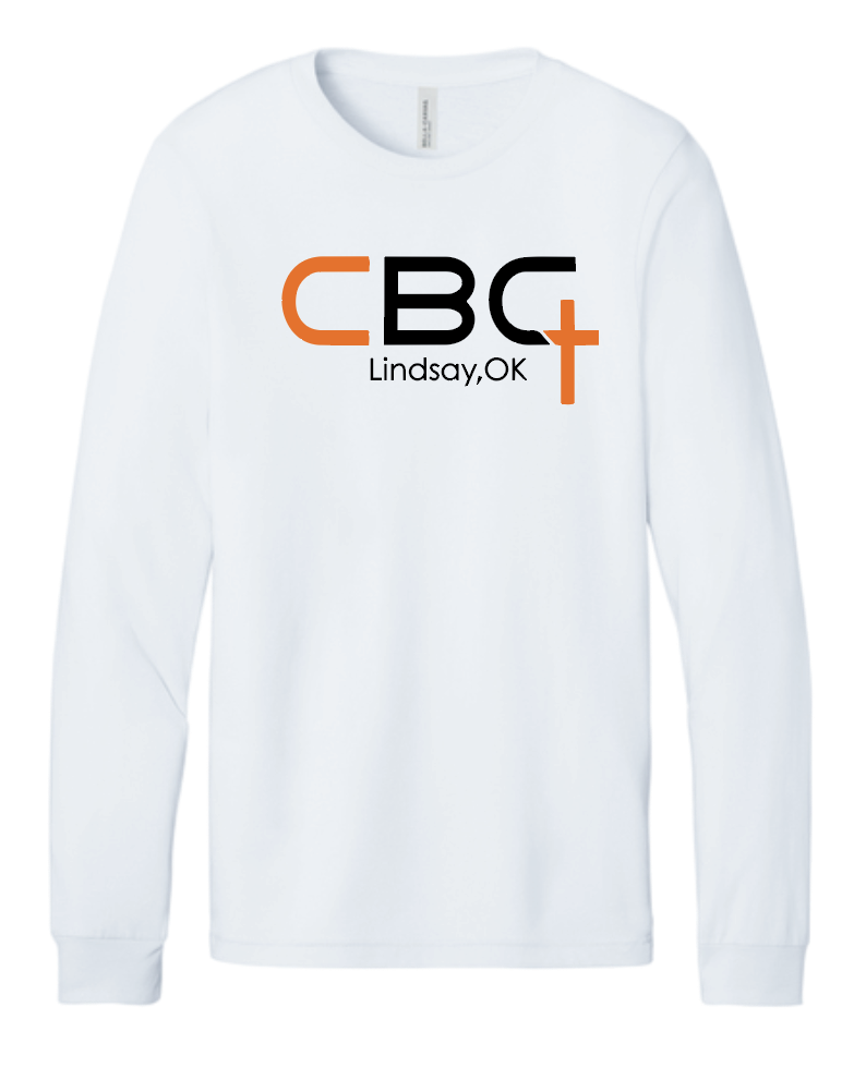 Calvary Baptist Church "QR Code" Design BellaCanvas L/S T-shirt (white)