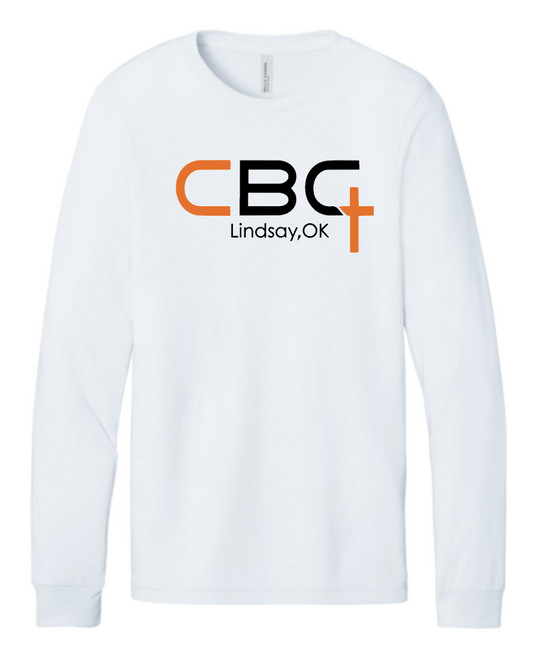Calvary Baptist Church "QR Code" Design BellaCanvas L/S T-shirt (white)