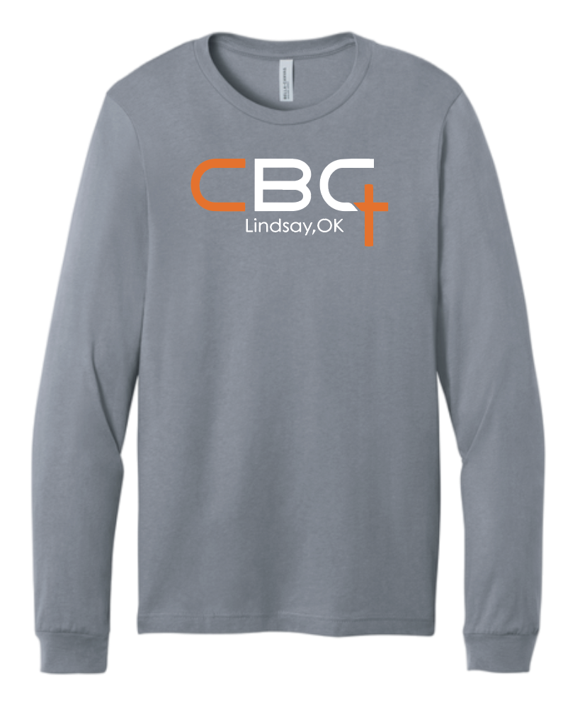 Calvary Baptist Church "QR Code" Design BellaCanvas L/S T-shirt (grey)