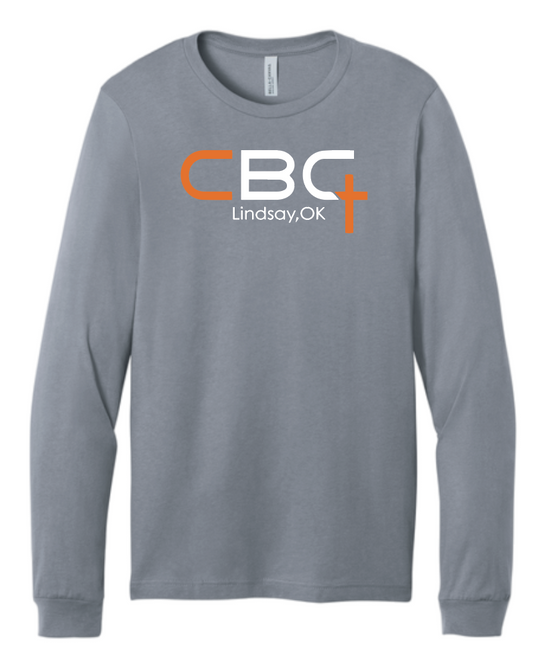 Calvary Baptist Church "QR Code" Design BellaCanvas L/S T-shirt (grey)