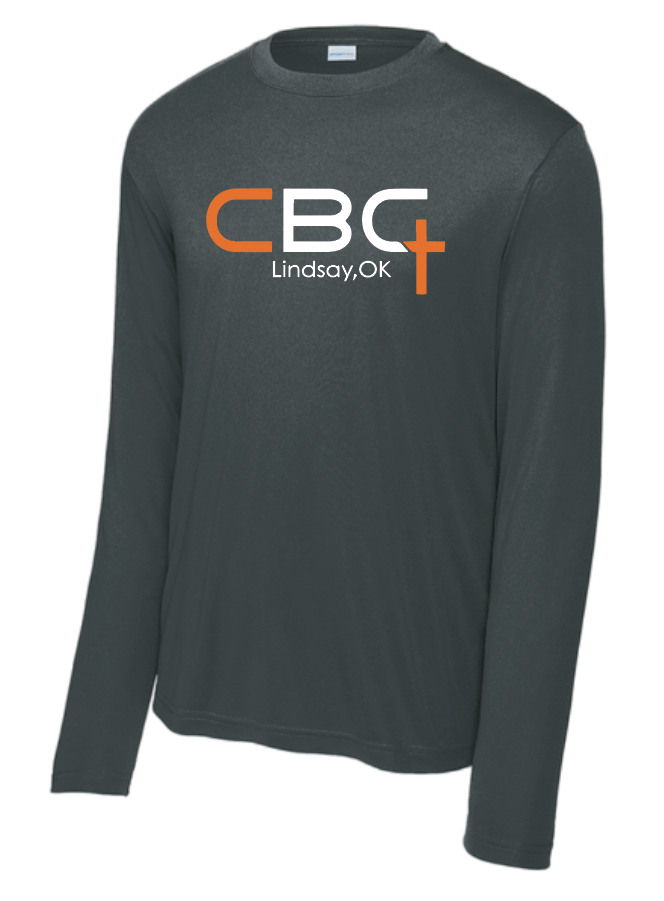 Calvary Baptist Church "QR Code" Design Moisture Wicking L/S T-shirt (black)