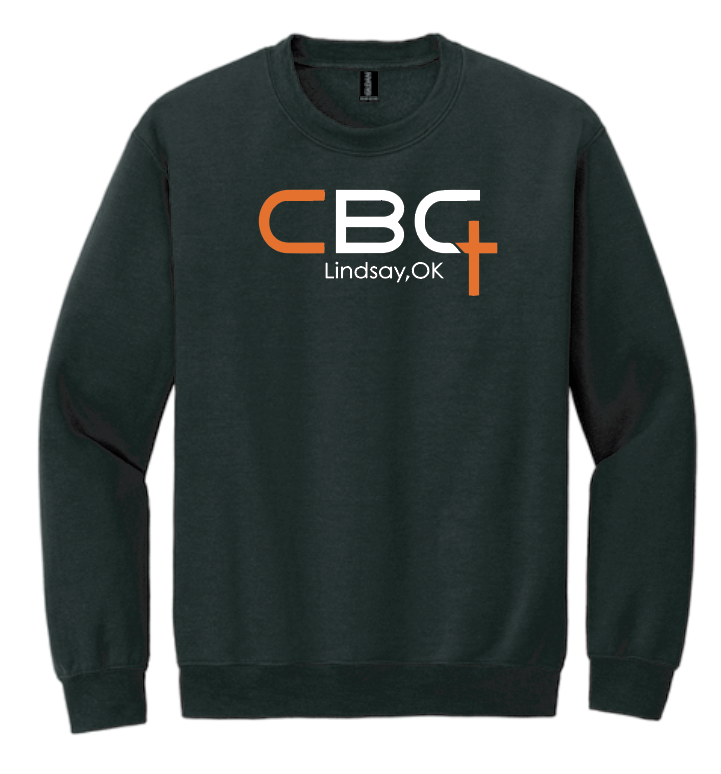Calvary Baptist Church "QR Code" Design Gildan Crewneck Sweatshirt (black)