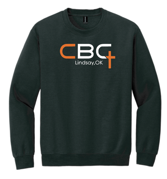 Calvary Baptist Church "QR Code" Design Gildan Crewneck Sweatshirt (black)