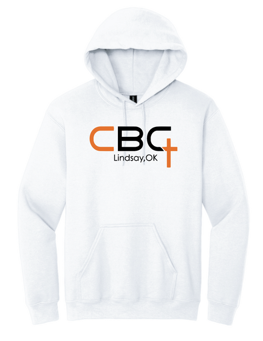 Calvary Baptist Church "QR Code" Design Gildan Hooded Sweatshirt (white)
