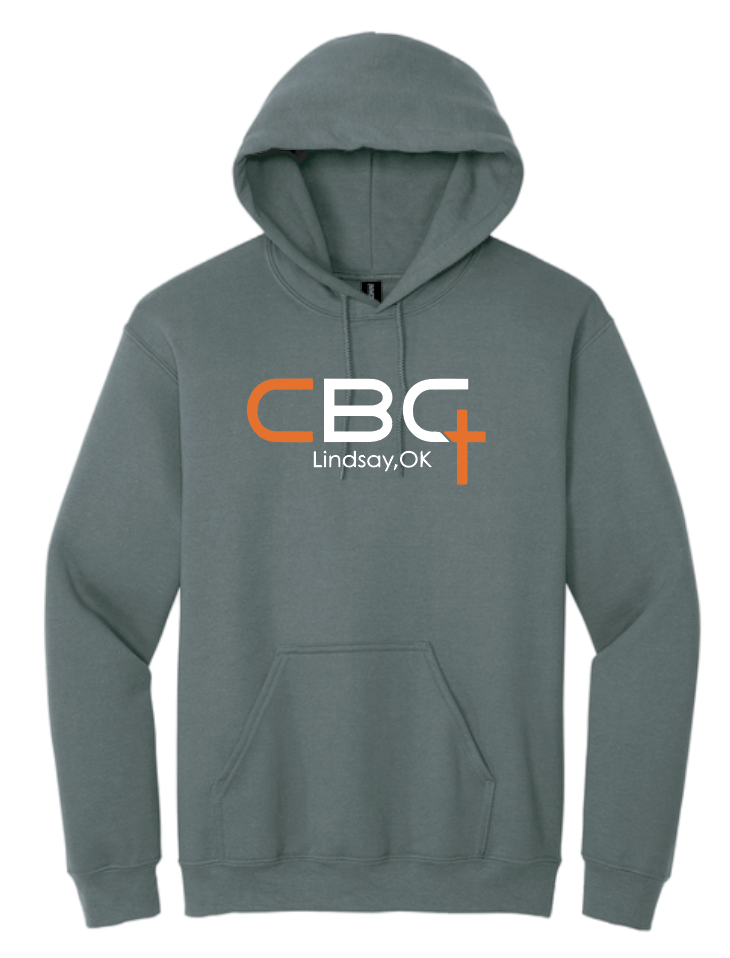 Calvary Baptist Church "QR Code" Design Gildan Hooded Sweatshirt (grey)