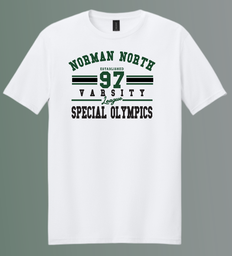 NN Special Olympics "Varsity" Design Softstyle S/S T-shirt (white)