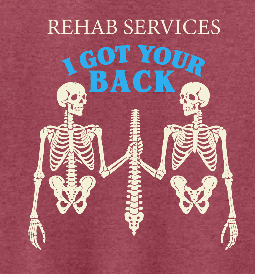NRH Rehab "I Got Your Back" Design Sweatshirt (htr red)