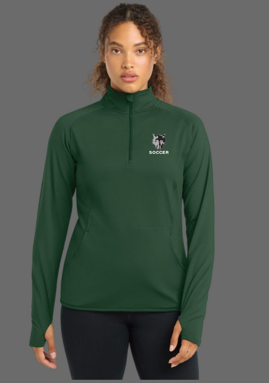 NN Men's Soccer "Digital" Design Women's Stretch 1/4-Zip Pullover