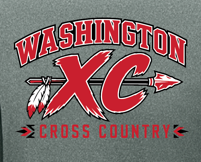 Washington XC "XC" Design S/S Dri Fit T-shirt (grey)