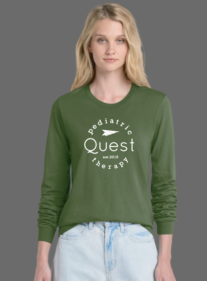 Quest "Logo" Design Bella Canvas L/S T-shirt (olive)