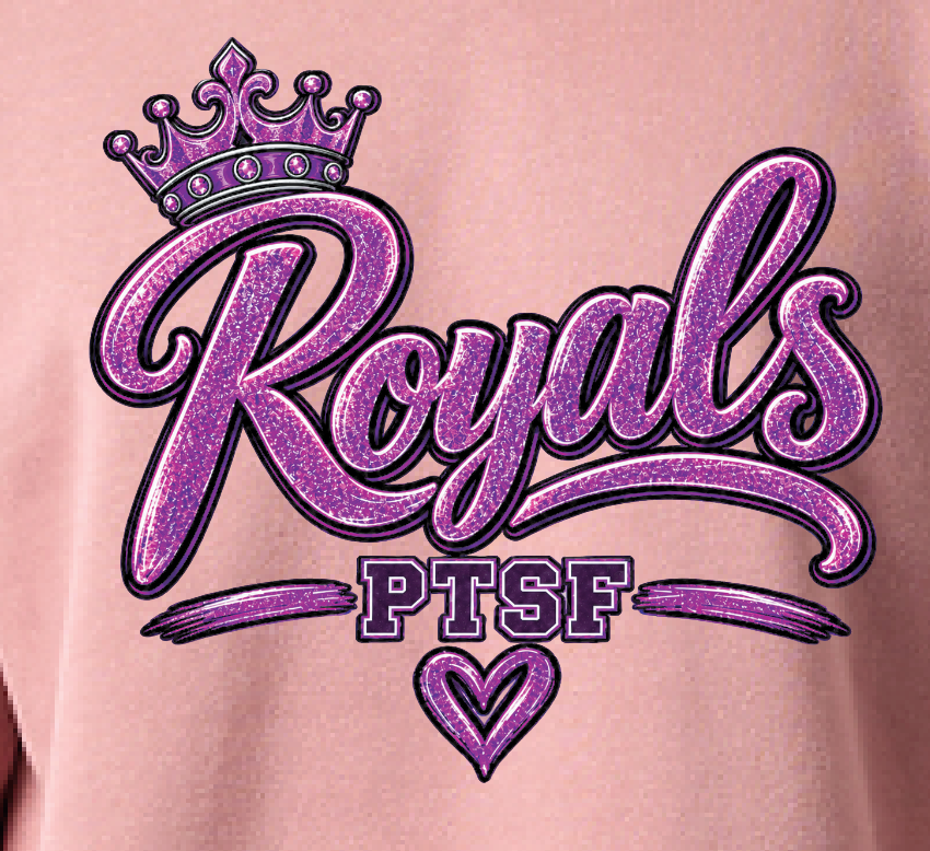 CCS PTSF/Fall Festival "Glitter" Design Crewneck Sweatshirt (mauve)