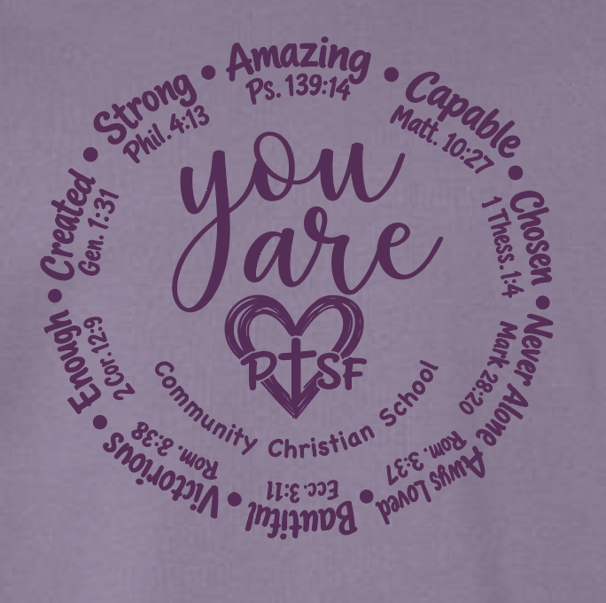 CCS PTSF/Fall Festival "You Are" Design District Crewneck Sweatshirt (purple)