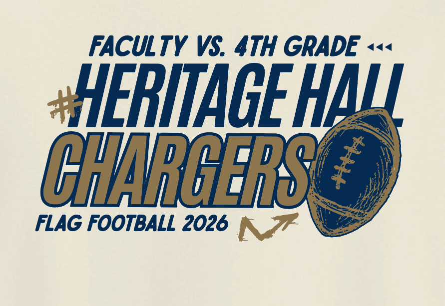 Heritage Hall Faculty Vs 4th Grade Flag Football "Student" Design S/S T-shirt