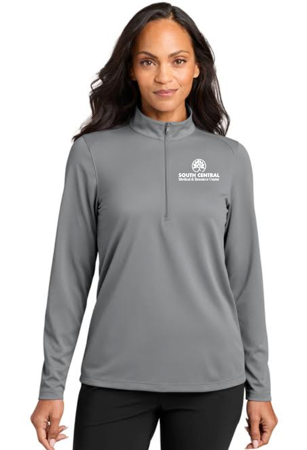 South Central Medical 1/4-Zip Performance Women's Pullover (grey)