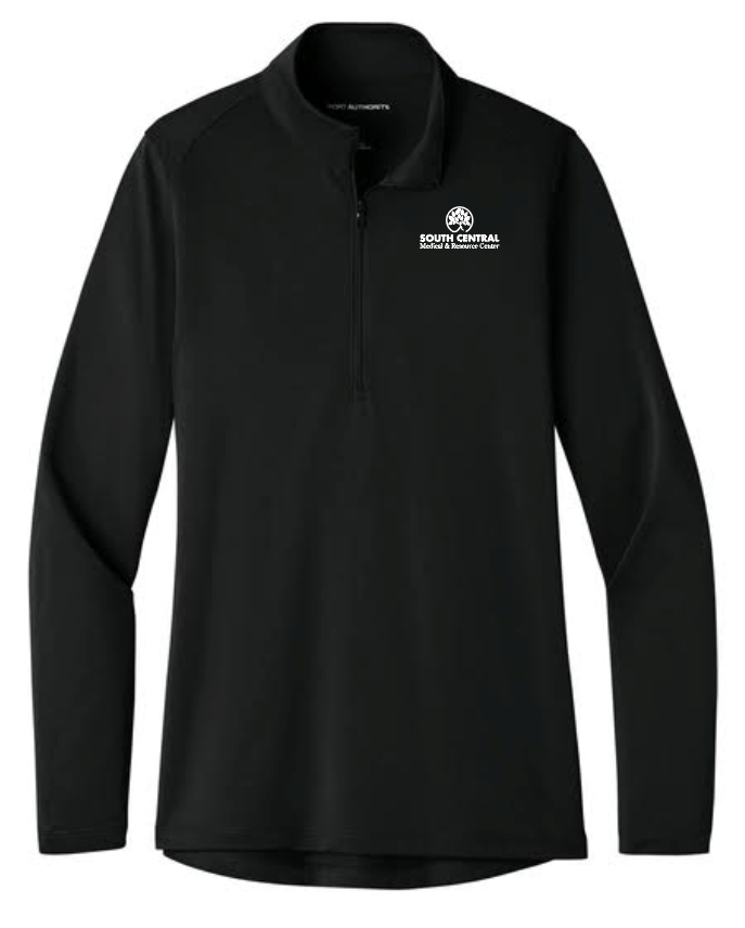 South Central Medical 1/4-Zip Performance Women's Pullover (black)