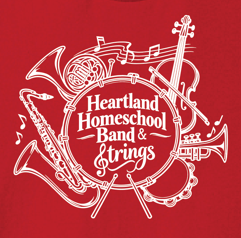 Heartland Band & Strings Crewneck Sweatshirt (red)